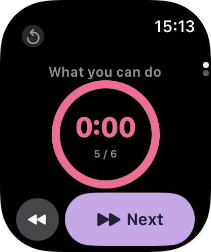 Apple Watch: time's up, the ring and the number turn red